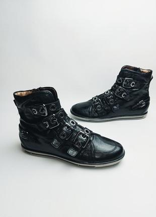 Кожаные кожаные ботинки хайтопы в стиле гранж kennel &amp; sch...