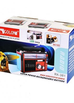 Радіоприймач GOLON RX-382 USB+SD (36 шт)