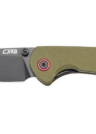 Ніж CJRB Feldspar Black Blade Green