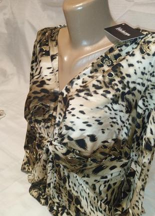 💐🛍️ распродажа, женская блузка, кофта в леопардовый принт