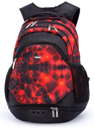 Яркий рюкзак для школы и города Dolly 373 - Красный 37х44х25см