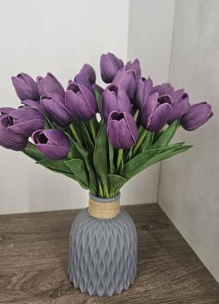 Тюльпан искусственный Фиолетовый 1 шт