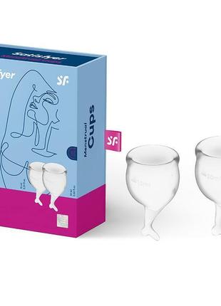 Менструальні чаші Satisfyer Feel Secure Menstrual Cup (Transpa...