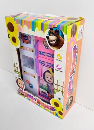 Детская Мебель Кухня холодильник, музыкальная для куклы арт.15...