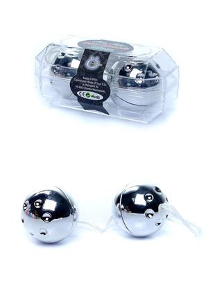 Вагінальні кульки Duo-Balls Silver 18+