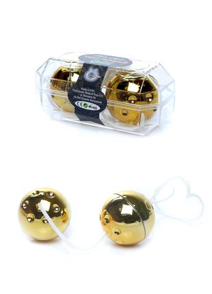 Вагінальні кульки Duo-Balls Gold 18+