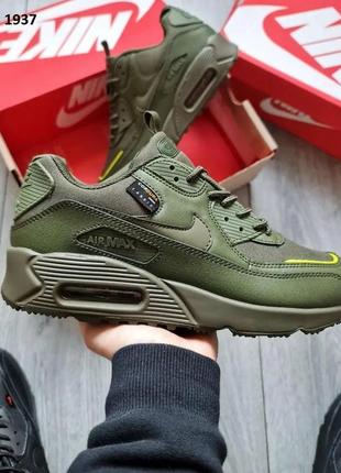 Мужские кроссовки nike air max 90 surplus cordura (зелені)