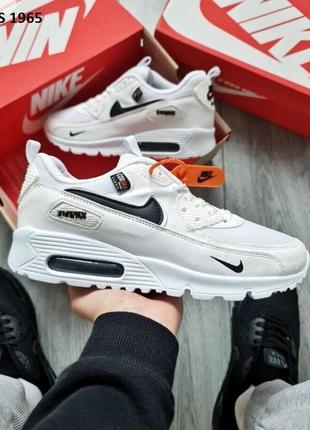 Мужские кроссовки nike air max 90 cordura (білі)