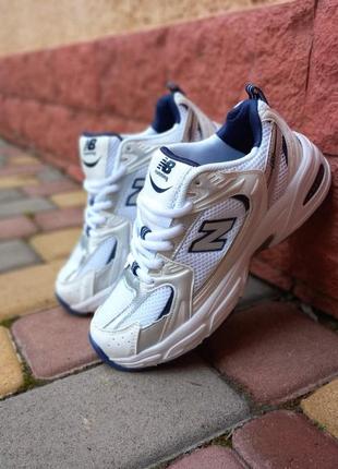 Женские кроссовки new balance 530 білі з синім