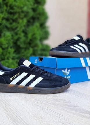 Мужские кроссовки adidas spezial чорні з білим