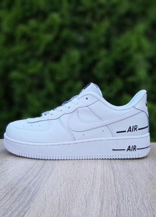 Мужские кроссовки nike force 1 double air білі