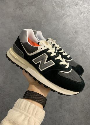 Мужские кроссовки new balance 574 legacy black/grey