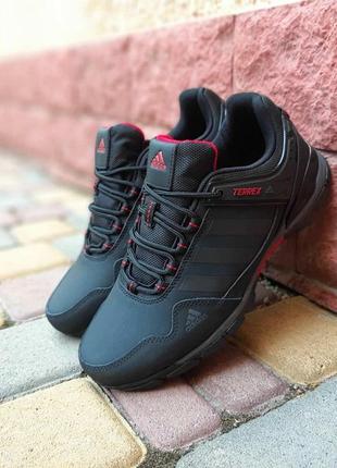 Мужские кроссовки adidas terrex чорні з червоним