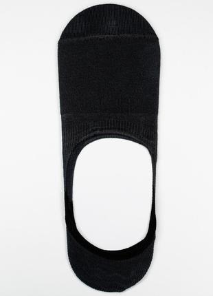Темно-серые бамбуковые носки-следки, размер 40-44