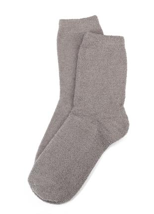 Бежевые теплые махровые носки, размер 41-47