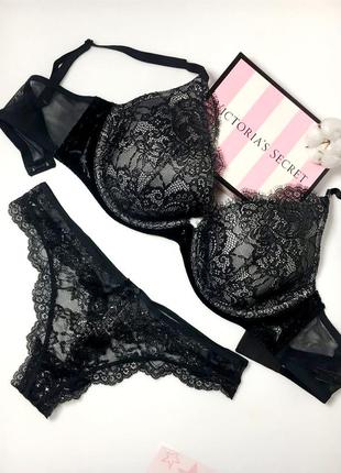 Кружевной комплект белья victoria's secret виктория сикрет ори...