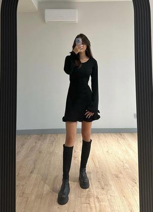 Роскошное и романтическое платье черный