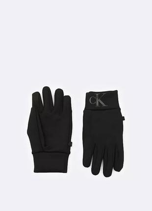 Нові рукавички calvin klein (ck neoprene monogram logo gloves)...