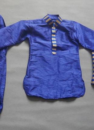 Индийская восточная одежда для мальчиков 3-4 года. туника. сари.
