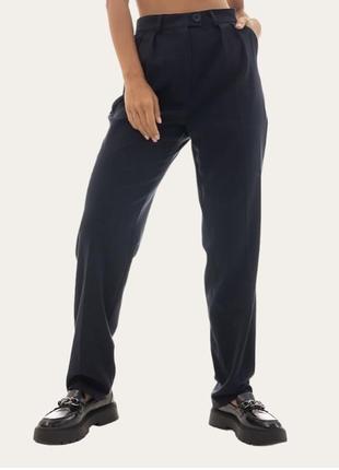 Новые классические брюки женские темно-синие xs-s arjen