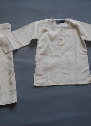 Индийская восточная одежда для мальчиков 2 года. туника. сари.