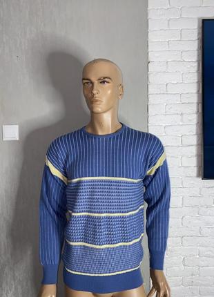 Винтажный джемпер полушерстяной свитер винтаж pierre sangan, m-l