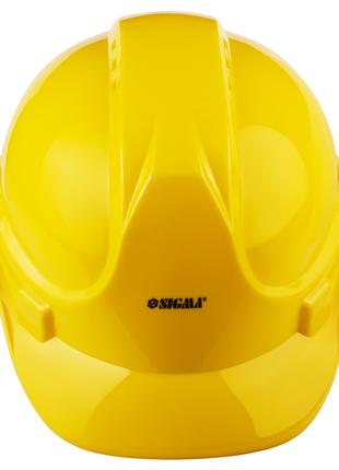 Каска строительная 8 точек крепления (желтая) SIGMA (9414521) ...