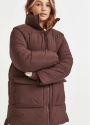 H&m  зимова куртка, пуффер, пальто  оверсайз на дівчинку 152 (...