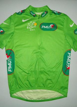 Велофутболка  nike tour de france pmu 2011 cycling jersey (l)
