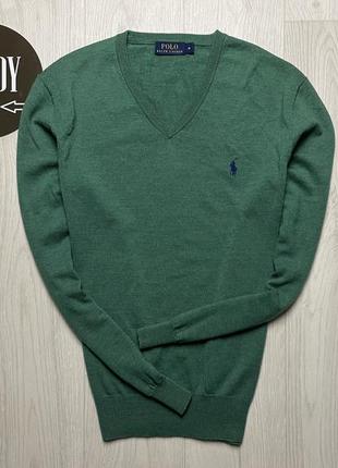 Мужской шерстяной свитер polo ralph lauren, размер m