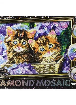 Алмазная живопись "DIAMOND MOSAIC. Котики" [tsi174981-ТSІ]