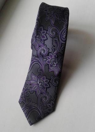 Брендовый шелковый жаккардовый галстук принт цветы и турецкий ...