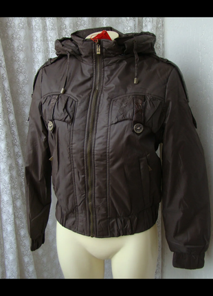 Куртка женская теплая демисезонная капюшон р.42-44-46-48 артик...