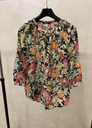 Блуза блузка lauren ralph lauren с цветочным принтом