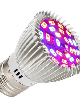 Фитолампа для растений светодиодная UKC E27 28 LED 8 Вт