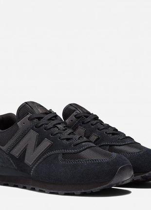 Кроссовки муж. New Balance 574 Черный 41 (8.5) 26.5 см (ML574E...