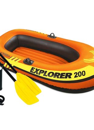 Напівторамісний надувний човен Intex 58330-2 Explorer 200, 185...