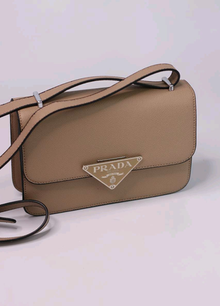 Prada Saffiano beige/Женская сумка/Женская сумочка