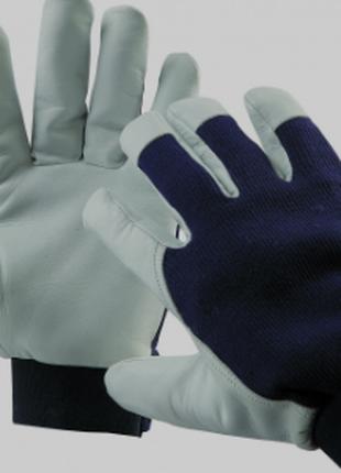 Защитные перчатки для работы спилковые комбинированные Cerva P...