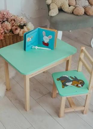 Детский письменный столик и стульчик (с ящиком) для рисования ...