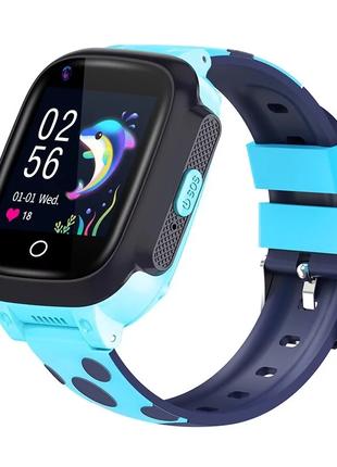 Детские умные наручные часы Smart Baby Watch Y95H 4G с GPS Синий