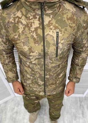 Тактическая теплая мужская куртка Бушлат (Пиксель) XL