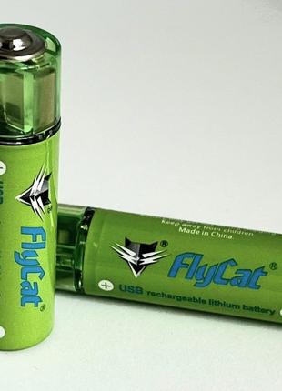 Аккумуляторы USB FluCat AA 1.5V 1450 mAh 2 шт. в комплекте