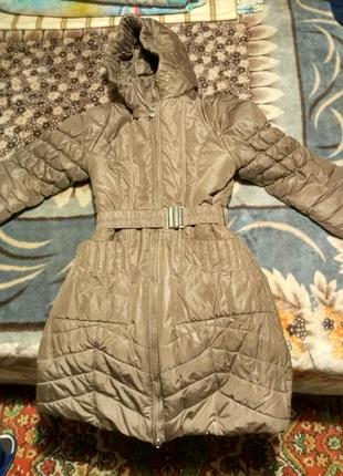 Зимове пальто на дівчинку 12-14років