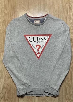 Guess los angeles big logo свитшот кофта