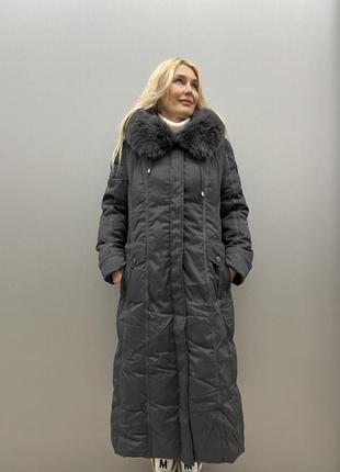 Жіноче зимове пухове пальто decently