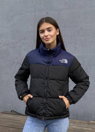 Куртка демисезонная the north face с рефлективным лого черная ...