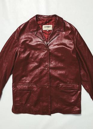 Пальто куртка оверсайз италия кожа винтаж vintage y2k