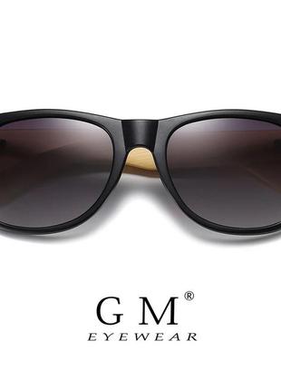 Солнцезащитные очки gm retro wood бамбуковые солнцезащитные оч...