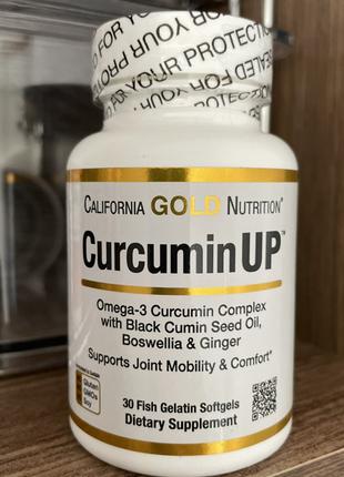 CurcuminUP Комплекс куркумін і омега 3, куркума, США, 30 капсул